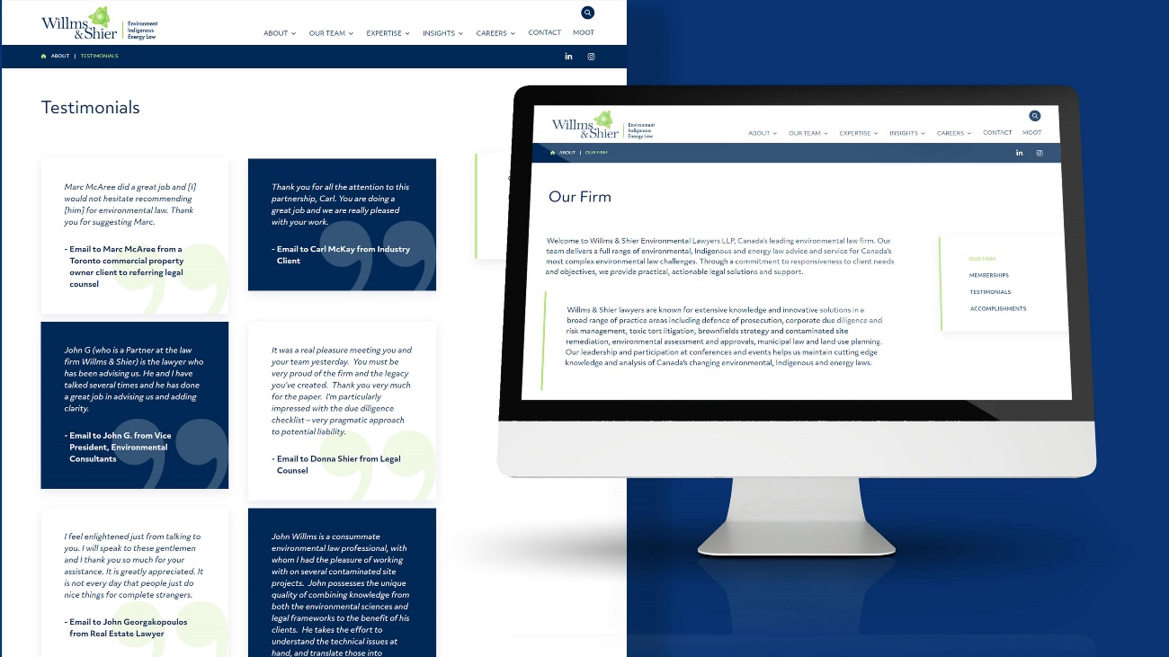 Willms and Shier Lawyers LLP Get a New Website